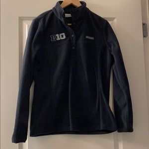 Big ten women’s quarter zip fleece button up